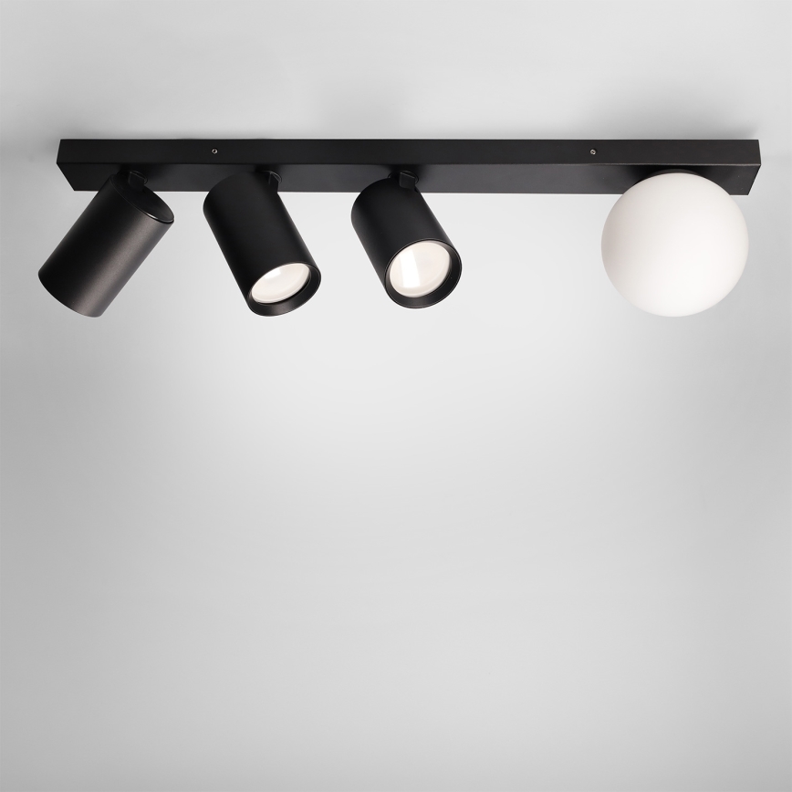 Brilagi - Kohdevalaisin SELE BALL 3xGU10/30W/230V + 1xG9/10W musta