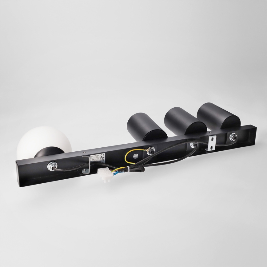 Brilagi - Kohdevalaisin SELE BALL 3xGU10/30W/230V + 1xG9/10W musta