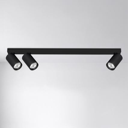 Brilagi - Kohdevalaisin SELE LONG 3xGU10/30W/230V musta