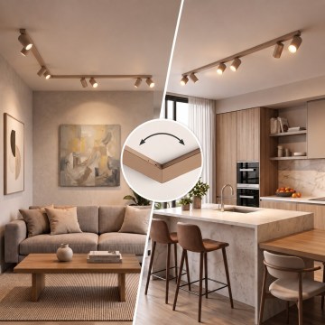 BRILAGI - Kohdevalaisin SELE LONG 8xGU10/30W/230V beige