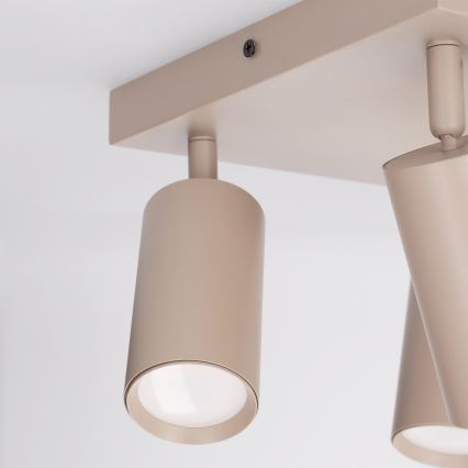Brilagi - Kohdevalaisin SELE SQUARE 4xGU10/30W/230V beige