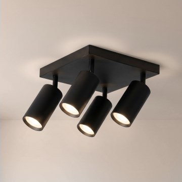 Brilagi - Kohdevalaisin SELE SQUARE 4xGU10/30W/230V musta