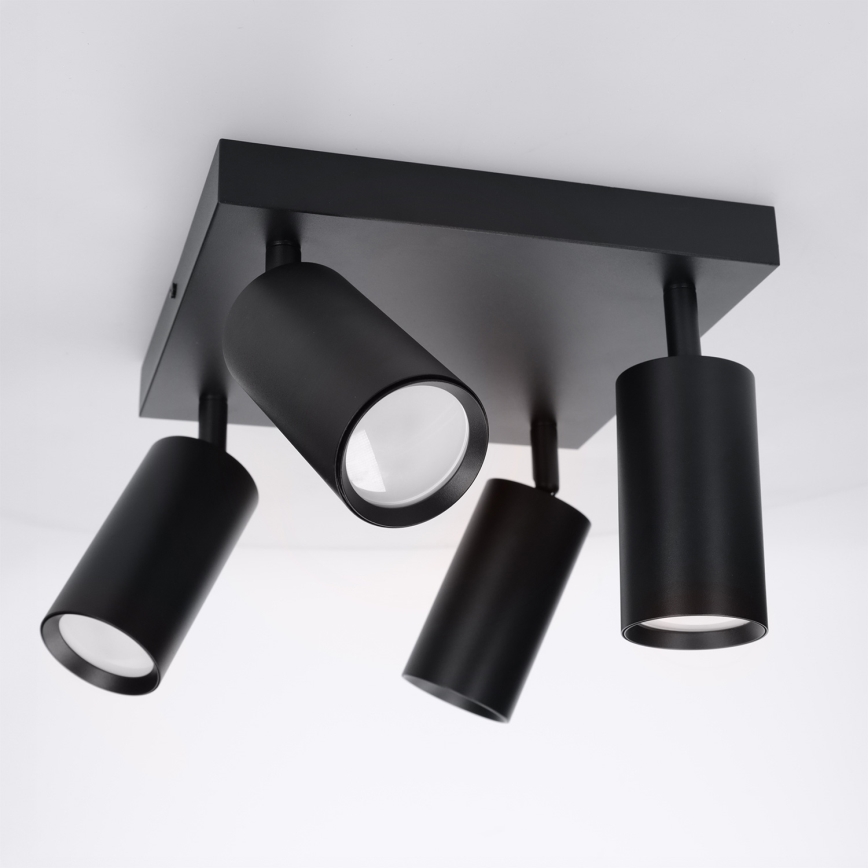 Brilagi - Kohdevalaisin SELE SQUARE 4xGU10/30W/230V musta