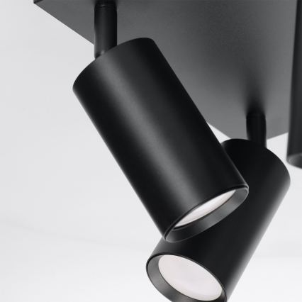 Brilagi - Kohdevalaisin SELE SQUARE 4xGU10/30W/230V musta