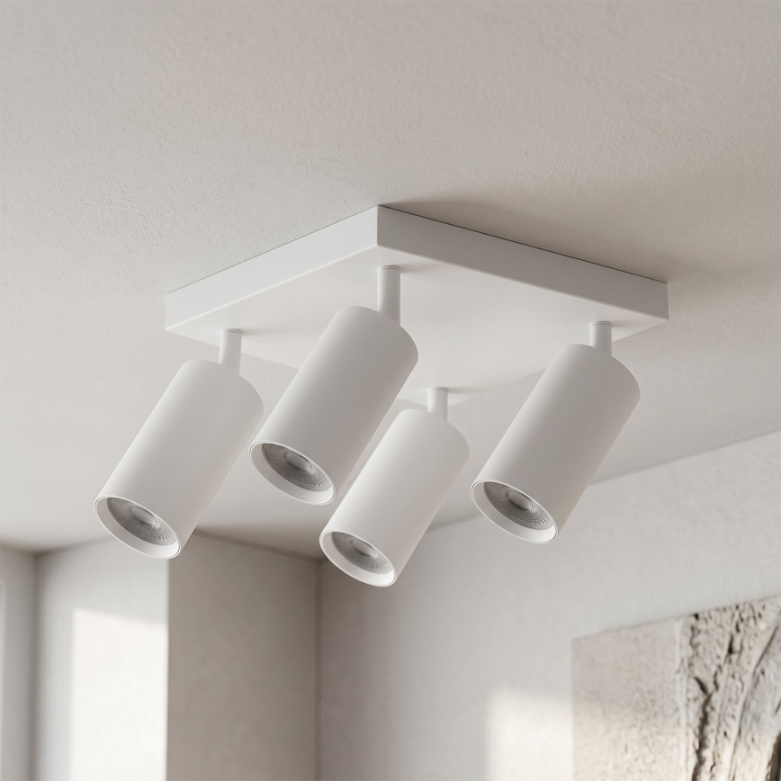 Brilagi - Kohdevalaisin SELE SQUARE 4xGU10/30W/230V valkoinen