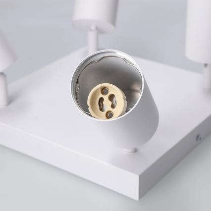 Brilagi - Kohdevalaisin SELE SQUARE 4xGU10/30W/230V valkoinen