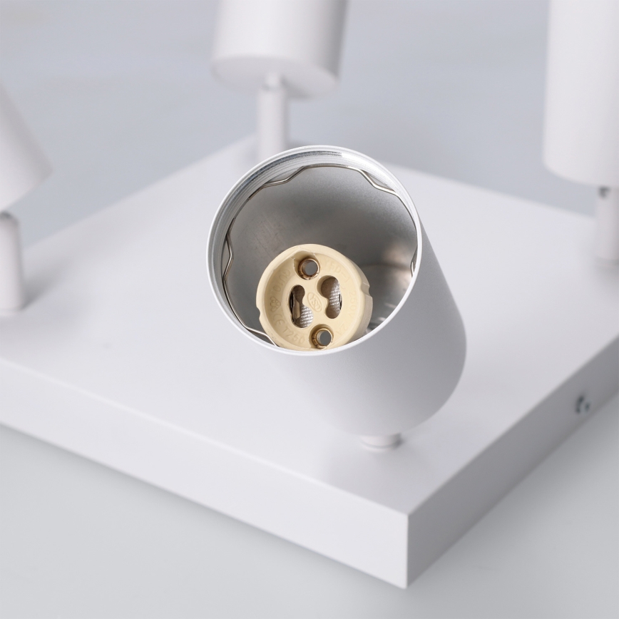 Brilagi - Kohdevalaisin SELE SQUARE 4xGU10/30W/230V valkoinen