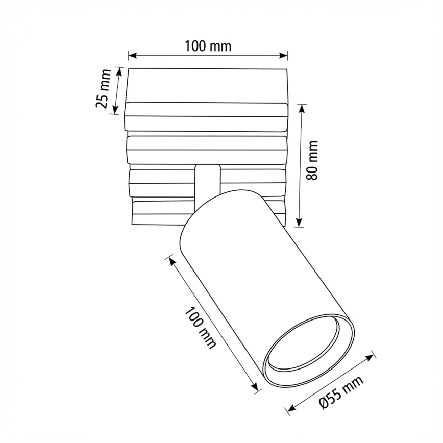 Brilagi - Kohdevalaisin SELE WOOD 1xGU10/30W/230V valkoinen/puu
