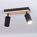 Brilagi - Kohdevalaisin SELE WOOD ACOUSTIC 2xGU10/30W/230V musta/puu