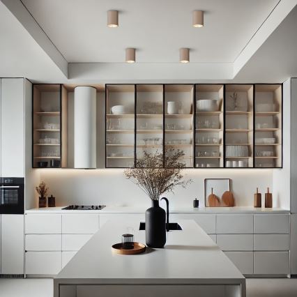 Brilagi - Kohdevalaisin TRINE 1xGU10/30W/230V beige/kulta