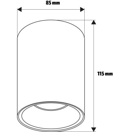 Brilagi - Kohdevalaisin TRINE 1xGU10/30W/230V beige/kulta