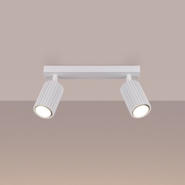 Brilagi - Kohdevalo CRESTO 2xGU10/10W/230V valkoinen