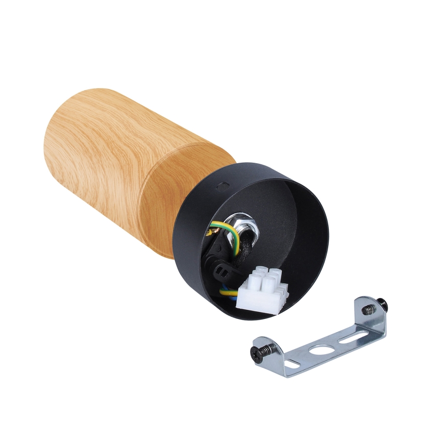 Brilagi - Kohdevalo SELE 1xGU10/30W/230V musta/tammi sisustus