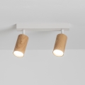 Brilagi - Kohdevalo SELE 2xGU10/30W/230V valkoinen/tammi sisustus
