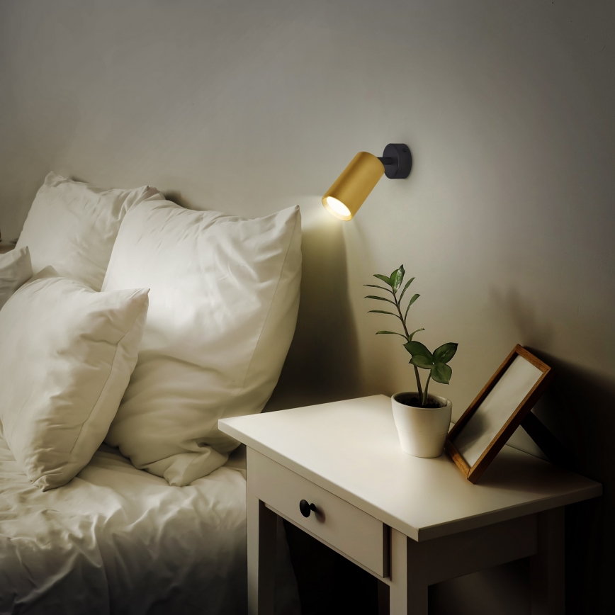 Brilagi - Kohdevalo SELE GOLDEN 1xGU10/30W/230V musta/kulta