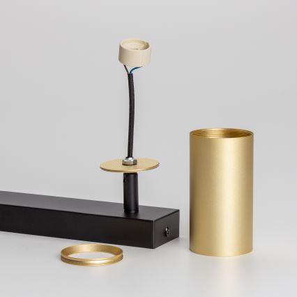 Brilagi - Kohdevalo SELE GOLDEN 2xGU10/30W/230V musta/kulta