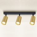 BRILAGI - Kohdevalo SELE GOLDEN 3xGU10/30W/230V musta/kulta