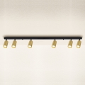 BRILAGI - Kohdevalo SELE GOLDEN 6xGU10/30W/230V musta/kulta