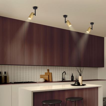 Brilagi - Kohdevalo SELE VERTICAL 1xGU10/30W/230V musta/kulta