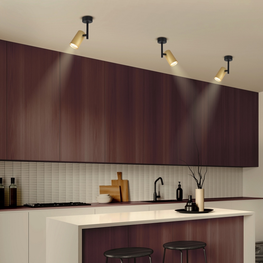 Brilagi - Kohdevalo SELE VERTICAL 1xGU10/30W/230V musta/kulta