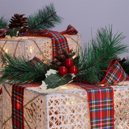 Brilagi - Kolmen LED-valon setti ulkokäyttöön, joulukoristeet LED/230V IP44 — lahjat