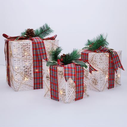 Brilagi - Kolmen LED-valon setti ulkokäyttöön, joulukoristeet LED/230V IP44 — lahjat