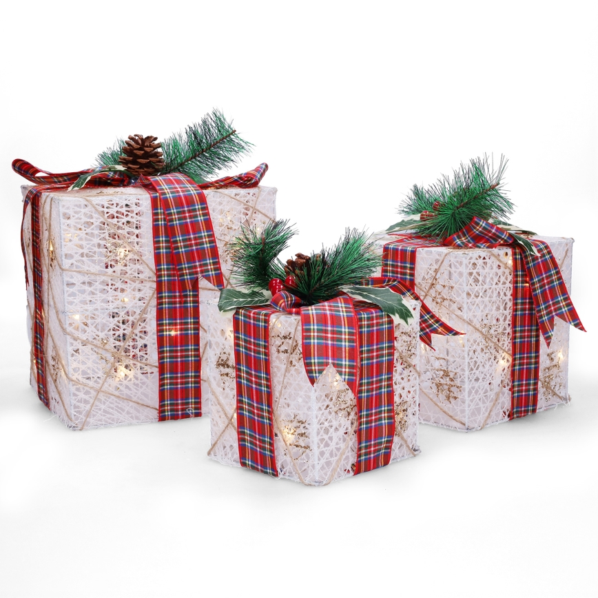 Brilagi - Kolmen LED-valon setti ulkokäyttöön, joulukoristeet LED/230V IP44 — lahjat