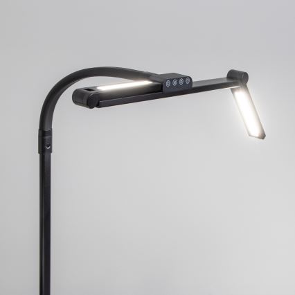 BRILAGI - himmennettävä kosketusohjattu LED-pöytävalaisin klipsillä VARIO LED/24W/230V 3000-6500K CRI 92 musta