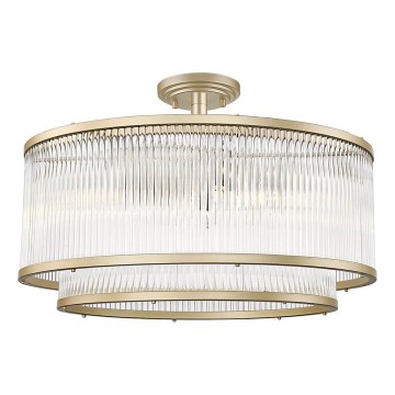 Brilagi - kultainen pintakiinnitteinen kattokruunu RAMOS 6xE14/60W/230V