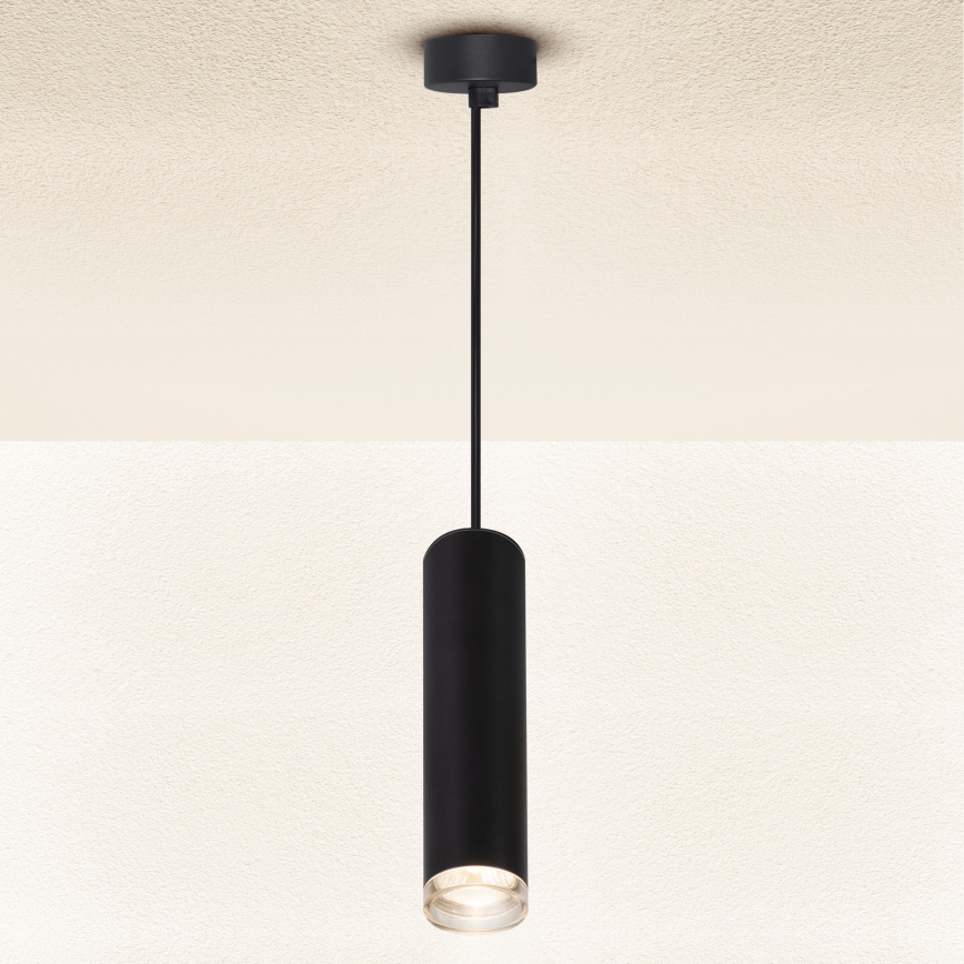 Brilagi - Kylpyhuoneen kattokruunu narussa SELE AQUA 1xGU10/30W/230V IP44 musta