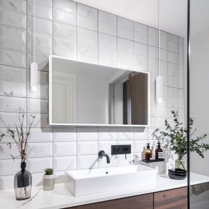 Brilagi - Kylpyhuoneen kattokruunu narussa SELE AQUA 1xGU10/30W/230V IP44 valkoinen