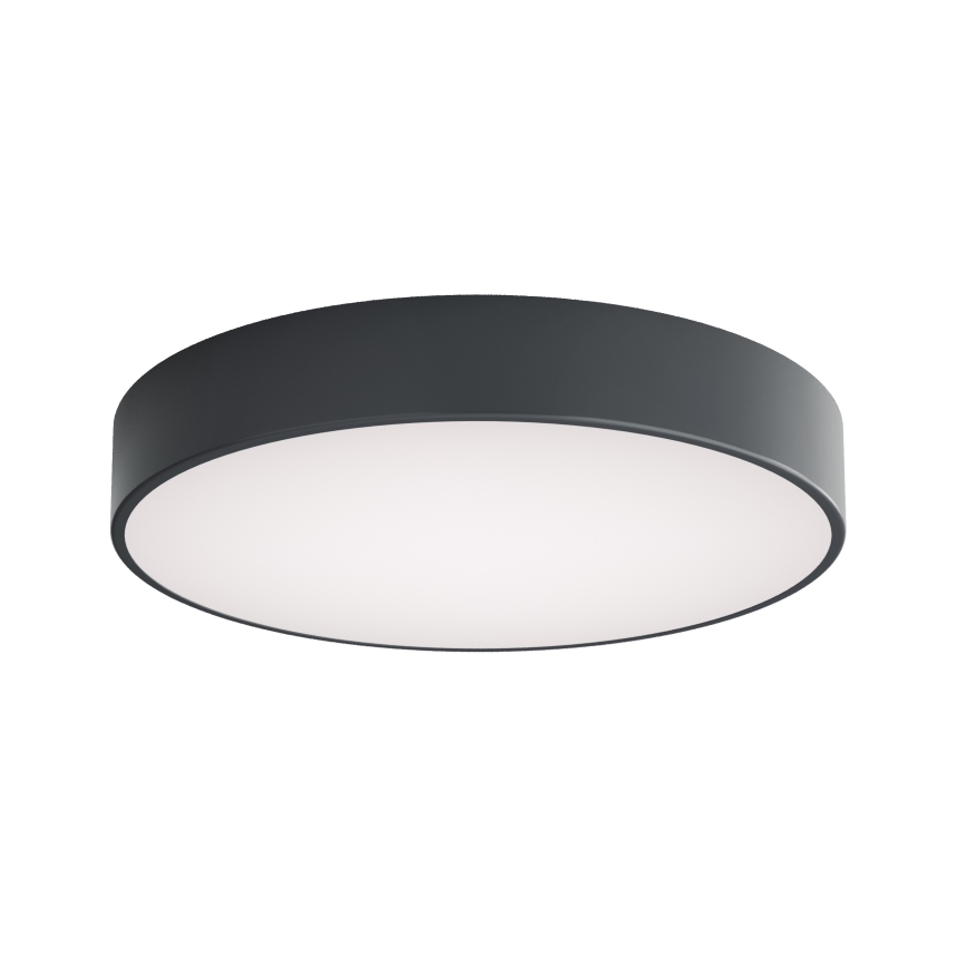 Brilagi - Kylpyhuoneen kattovalaisin liiketunnistimella ja hämäräkytkimellä CLARE 4xE27/24W/230V halkaisija 50 cm antrasiitti IP54