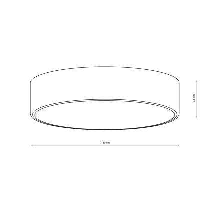 Brilagi - Kylpyhuoneen kattovalaisin CLARE 2xE27/24W/230V halkaisija 30 cm IP54 ruskea