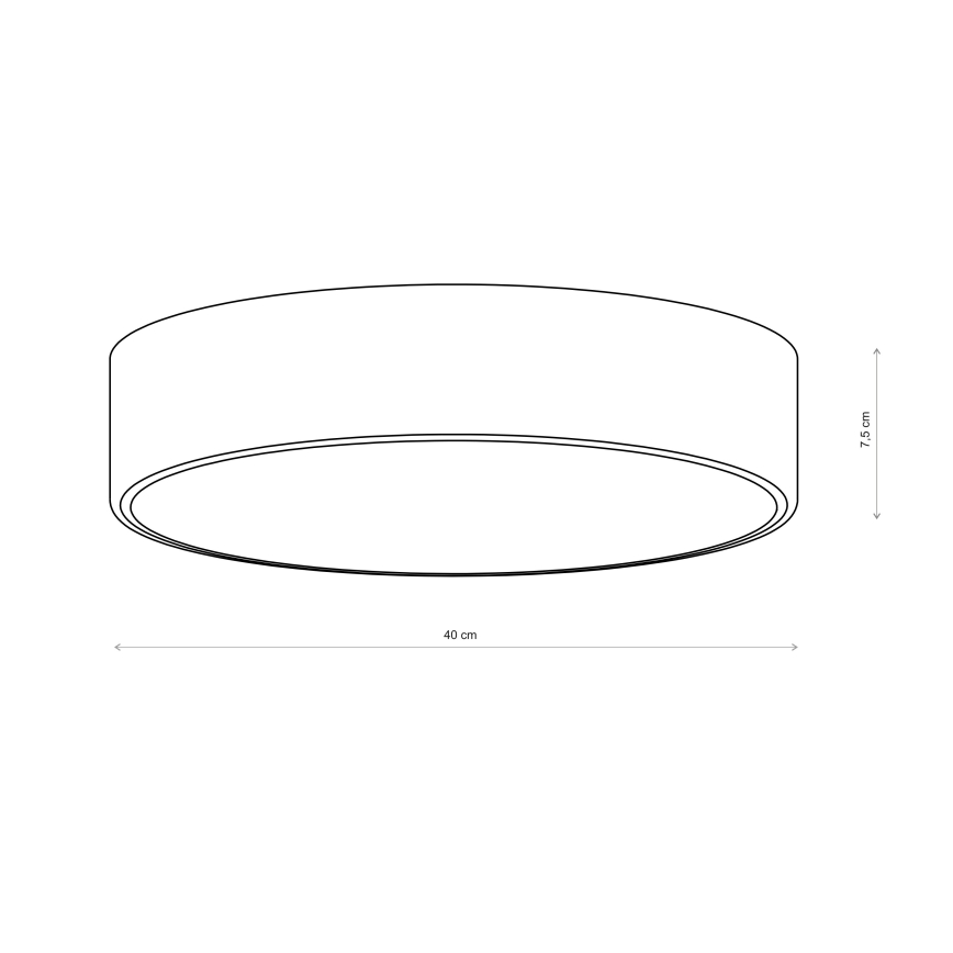 Brilagi - Kylpyhuoneen kattovalaisin CLARE 3x E27/24W/230V, Ø 40 cm, IP54, ruskea