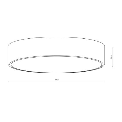 Brilagi - Kylpyhuoneen kattovalaisin CLARE 4xE27/24W/230V, halkaisija 50 cm, IP54, ruskea