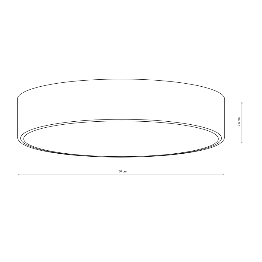 Brilagi - Kylpyhuoneen kattovalaisin CLARE 4xE27/24W/230V, halkaisija 50 cm, IP54, ruskea