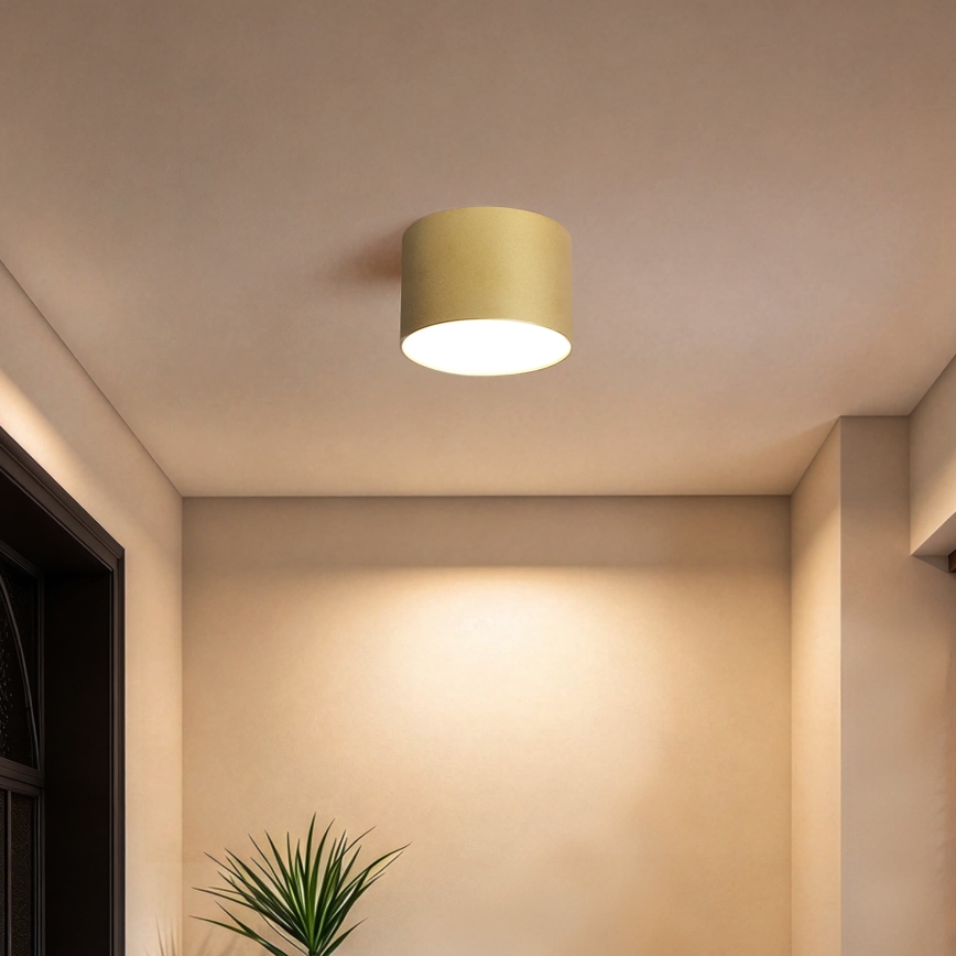 BRILAGI - Kylpyhuoneen kattovalaisin FORIS LED/9W/230V halkaisija 9 cm kultainen IP44 CRI 90