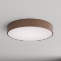 Brilagi - Kylpyhuoneen kattovalaisin liike- ja hämärätunnistimella CLARE 4xE27/24W/230V, Ø 50 cm, ruskea IP54
