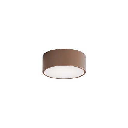 Brilagi - Kylpyhuoneen kattovalaisin liiketunnistimella ja hämäräkytkimellä CLARE 1xE27/24W/230V halkaisija 20 cm ruskea IP54