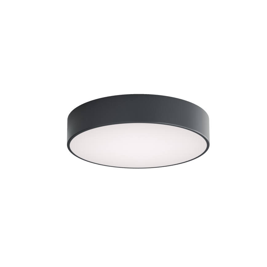 Brilagi - CLARE kylpyhuoneen kattovalaisin liike- ja hämärätunnistimella 3xE27/24W/230V halkaisija 40 cm antrasiitti IP54