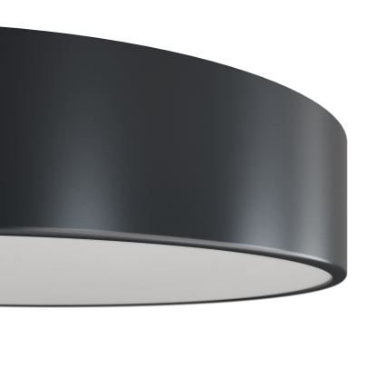 Brilagi - CLARE kylpyhuoneen kattovalaisin liike- ja hämärätunnistimella 3xE27/24W/230V halkaisija 40 cm antrasiitti IP54