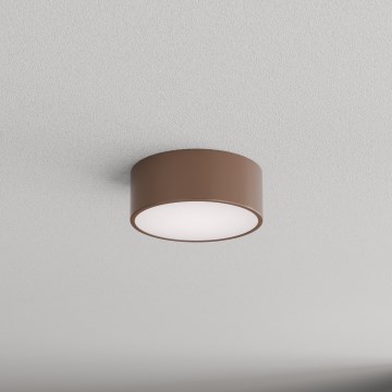 Brilagi - Kylpyhuoneen kattovalaisin liiketunnistimella ja hämäräkytkimellä CLARE 1xE27/24W/230V halkaisija 20 cm ruskea IP54