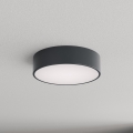Brilagi - Kylpyhuoneen kattovalaisin liiketunnistimella ja hämäräkytkimellä CLARE 2xE27/24W/230V halkaisija 30 cm antrasiitti IP54