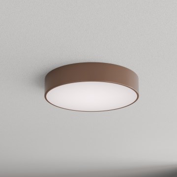 Brilagi - Kylpyhuoneen kattovalaisin liiketunnistimella ja hämäräkytkimellä CLARE 3xE27/24W/230V halkaisija 40 cm ruskea IP54