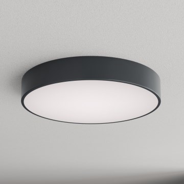 Brilagi - Kylpyhuoneen kattovalaisin liiketunnistimella ja hämäräkytkimellä CLARE 4xE27/24W/230V halkaisija 50 cm antrasiitti IP54