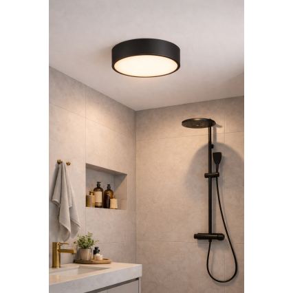 Brilagi - Kylpyhuoneen kattovalaisin POOL 2xE27/15W/230V halkaisija 30 cm IP54 musta