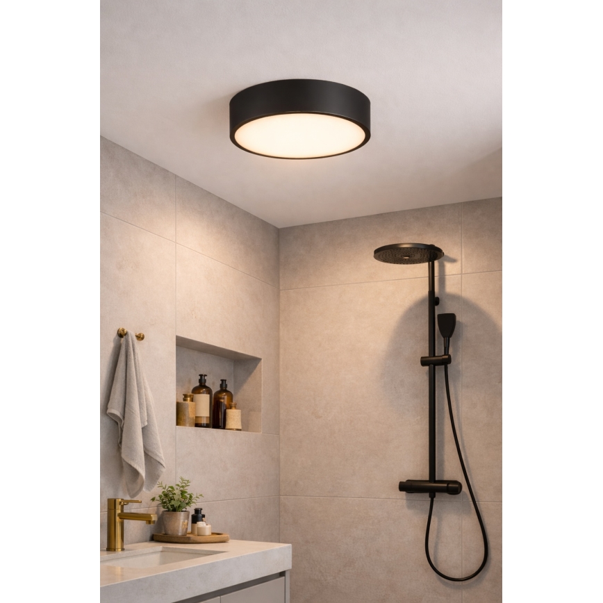 Brilagi - Kylpyhuoneen kattovalaisin POOL 2xE27/15W/230V halkaisija 30 cm IP54 musta