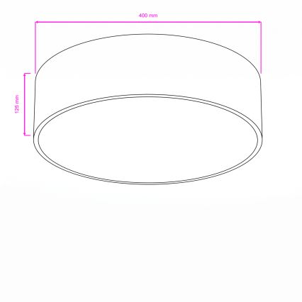 Brilagi - Kylpyhuoneen kattovalaisin POOL 3xE27/15W/230V halkaisija 40 cm IP54 musta