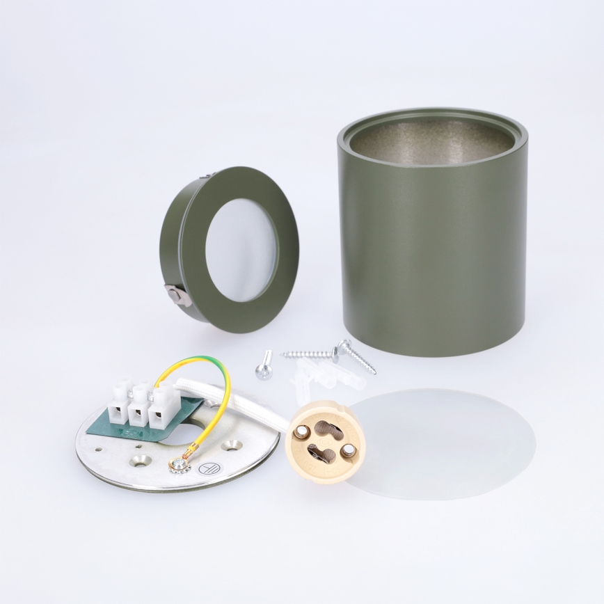 BRILAGI - Kylpyhuoneen kohdevalaisin MIA 1xGU10/30W/230V 60x82 mm 84x80 mm tummanvihreä IP54