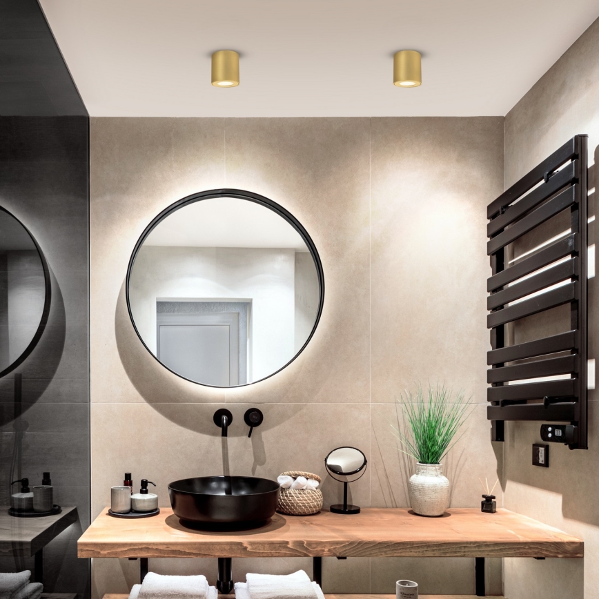 Brilagi - Kylpyhuoneen kohdevalaisin MIA 1xGU10/30W/230V 84x80 mm kultainen IP54